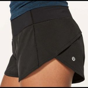 Lululemon Black Speed Up Shorts 2.5 in